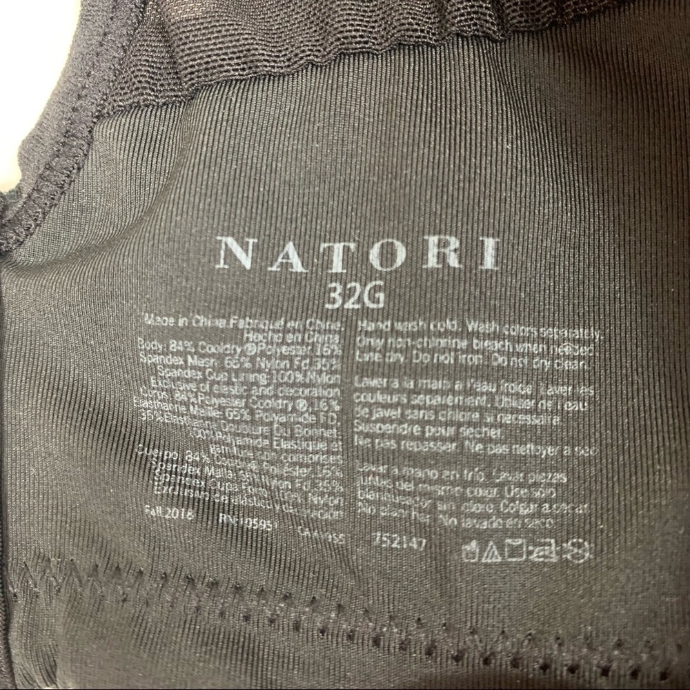 Natori Zen Contour Convertible Sport Bra Black Size 32G - Picture 11 of 11